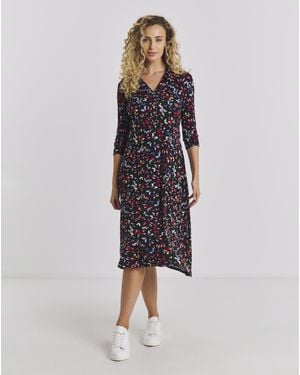 Joe Browns Butterfly Jersey Dress - Blue
