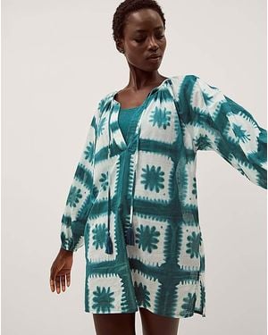 Monsoon Malia Artisanal Mini Kaftan - Green