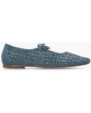 Radley The Camden Leather Ballet Court Shoes - Blue