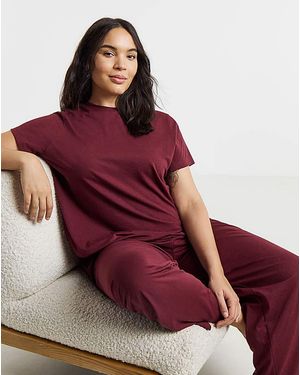 Pretty Secrets Back To Basics Pj Set - Red