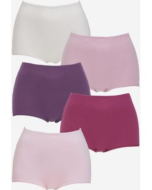 Pretty Secrets 5 Pack Comfort Shorts - Red