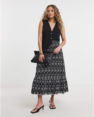 Lovedrobe Midaxi Skirt - Black