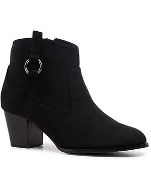 Paradox London Bexley Block Heel Boots - Black