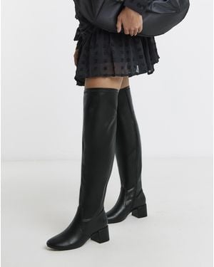 Simply Be Otk Stretch Toggle Boot Wide C/Sc - Black