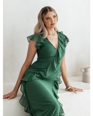 Anaya with love Anaya Plain Dress - Green