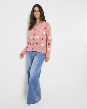 Joe Browns Jb Emilia Embroidered Cardigan - Blue