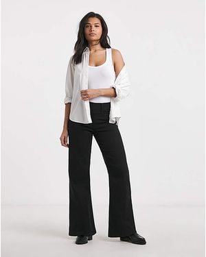 Simply Be Wide Pull On Jeggings - White