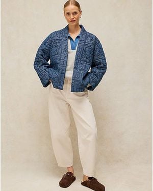 White Stuff Elodie Reversible Jacket - Blue