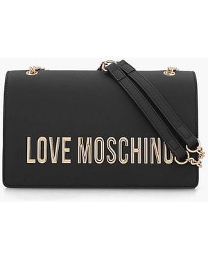 Love Moschino Big Love Chain Shoulder - Black