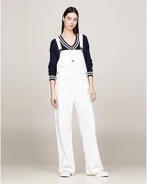 Tommy Hilfiger Daisy Dungaree - White