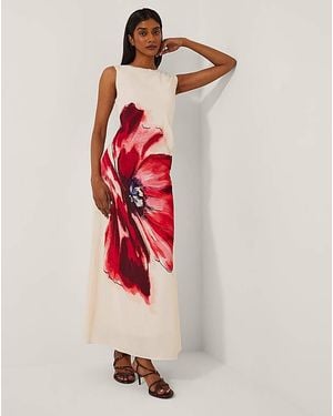 Monsoon Marinna Floral Maxi Dress - Red