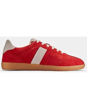 Clarks Stara Combi Suede Trainers - Red