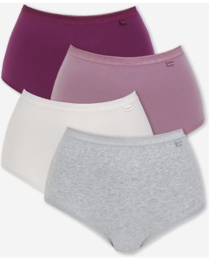 Slimma 4 Pack Full Fit Knickers - Pink