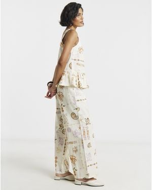 Native Youth Ny Printed Trousers - White