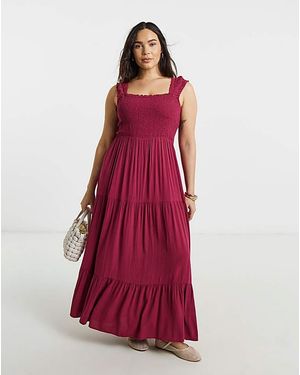 Vila Ankle Smock Dress - Red