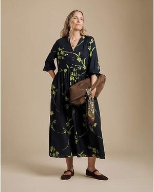 Simply Be Julipa Printed Midi Dress - Black