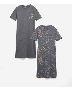 Pretty Secrets Value 2 Pack Nighties - Grey