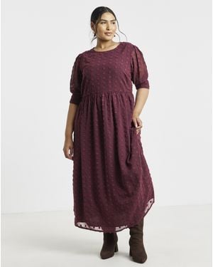 Simply Be Smock Dress - Red