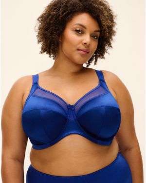 Goddess Keira Full Cup Wired Bra - Blue