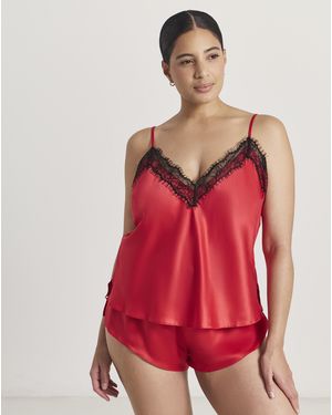 Ann Summers Cerise Satin Cami Set - Red