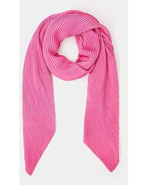 Accessorize Lightweight Pleated Scarf - Pink