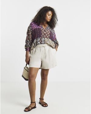 Simply Be Crinkle Shirt - Multicolour