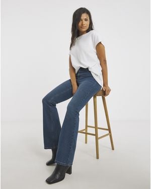 Simply Be 24/7 Flare Jeans - Blue