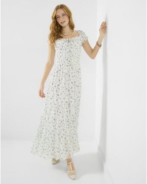 Joe Browns Jb Joe's Favourite Floral Cotton Dress - White