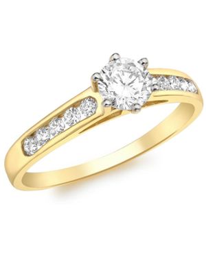 iJewel 9 Carat Cubic Zirconia Ring - Metallic