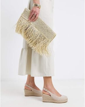 Simply Be Espadrille Slingback Extra Wide Fit - White