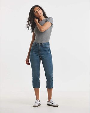 Simply Be 24/7 Slim Crop Jeans - Blue