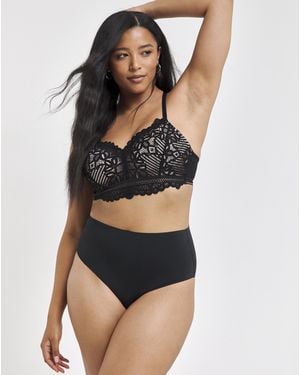 Figleaves Harper Lace Bralette D-G - Black
