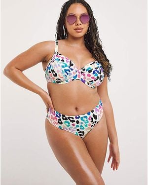 Elomi Party Bay Mid Rise Bikini Brief - Blue
