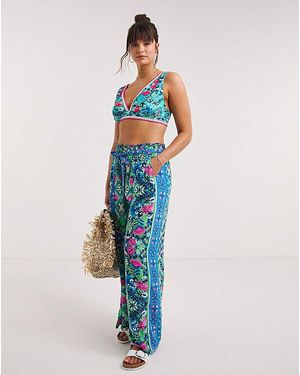 Figleaves Frida Beach Trousers - Blue