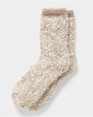 Pretty Secrets Popcorn Cosy Socks - Natural