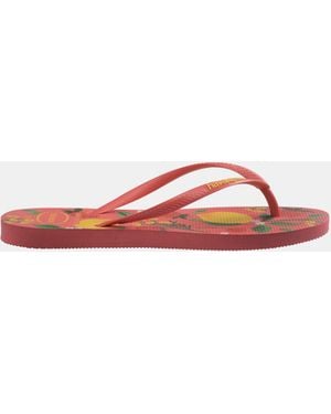 Havaianas Slim Summer Bliss Sandals - Red