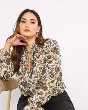 Joanna Hope Paisley Swing Blouse - Multicolour