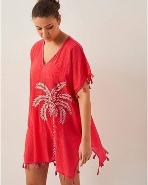Monsoon Katie Embroidered Tassel Kaftan