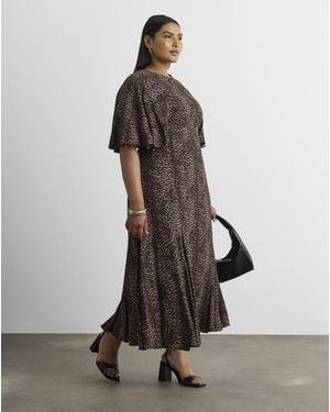 Joanna Hope Tea Dress - Brown