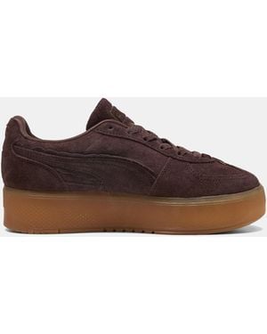 PUMA Palermo Elevata Suede Trainers - Brown