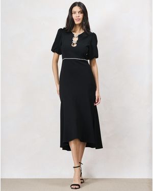 Hope & Ivy The Sutton Embellished Dress - Black