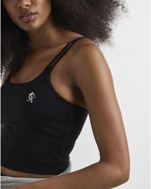 Gym King 365 Long Line Tank Sports Bra - Black
