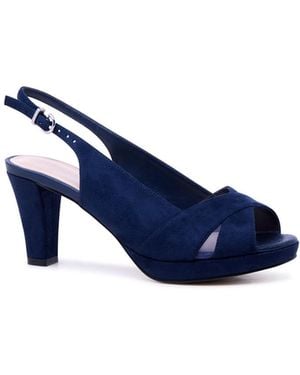 Paradox London Niara Wide Fit Platforms - Blue