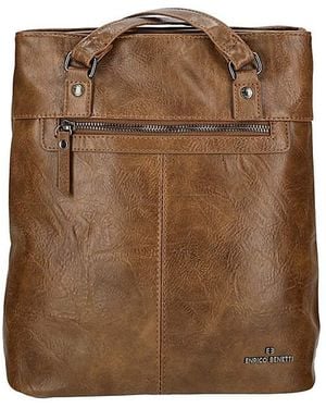 Enrico Benetti Julia Shoulder/Backpack - Brown