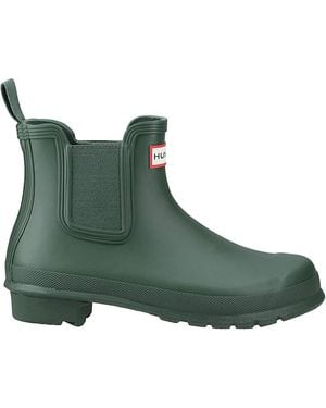 HUNTER Original Chelsea Boots - Green