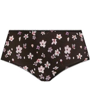 Goddess Kayla Full Fit Briefs Blk Print - Black
