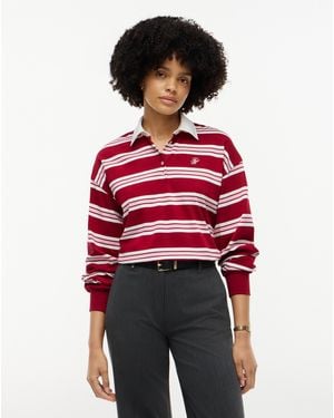 Tommy Hilfiger Rugby Polo Sweatshirt - Red
