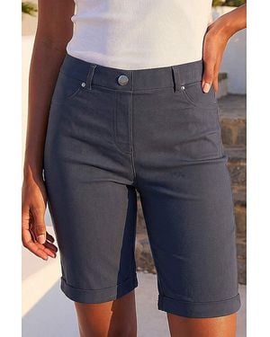 Roman Roman Turn Up Stretch Shorts - Blue