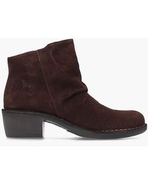 Fly London Muke Suede Ankle Boots - Brown
