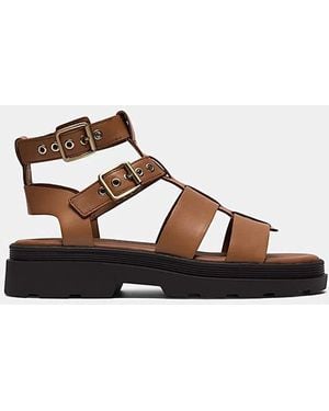 Clarks Orinoco Leather Sandal D Fit - Brown